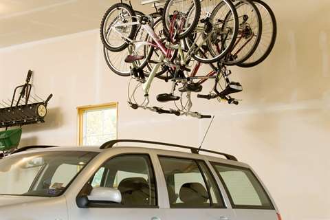 Bike storage made easy garageflex bike rack ceiling